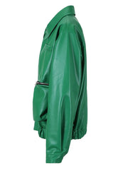 Hidden Zipper Vegan Leather Jacket