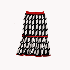 High Waist Knit Skirt