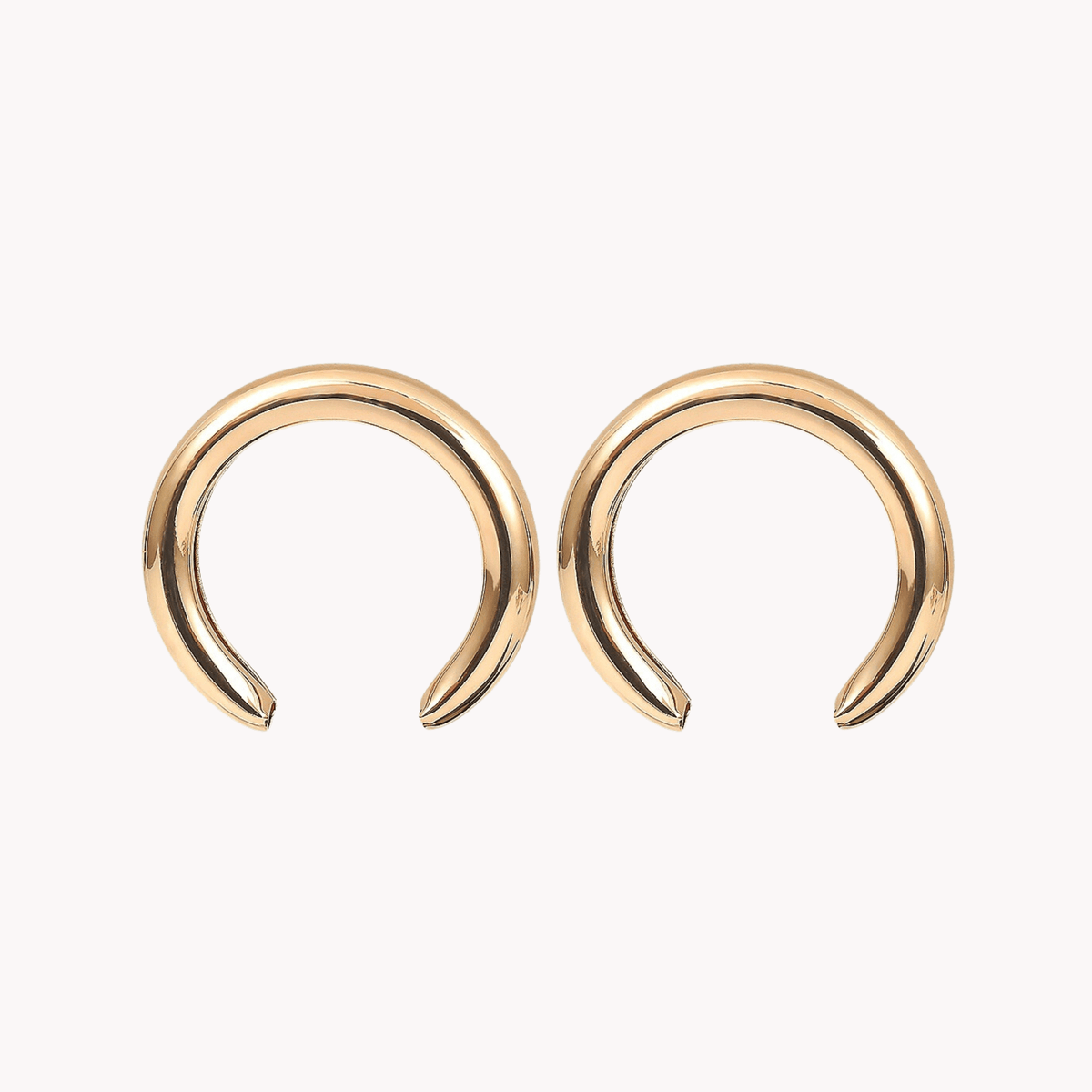 Hollow Crescent Earrings