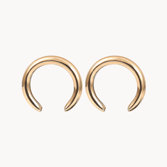 Hollow Crescent Earrings