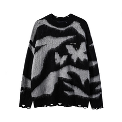 Butterfly Jacquard Knitted Sweater