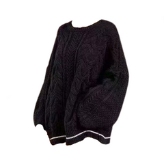 Fried Dough Twists Loose Knit Sweater