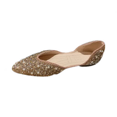 Pearl Rhinestone Pointed Toe Flats