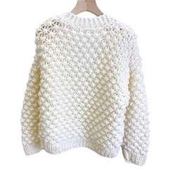 Rod Needle Knitted Loose Cardigan