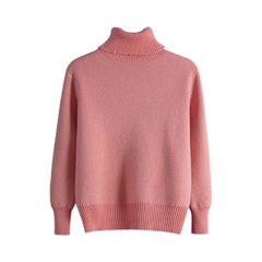 Velvet Thick Solid Knitted Sweater