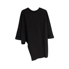 Unique Solid Long Sleeved Loose T-Shirt