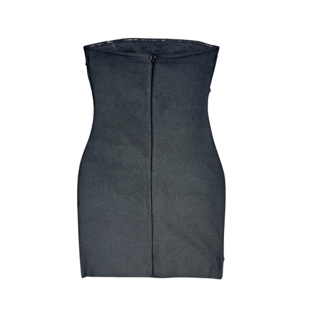 Pre Order:  Bodycon Strapless Beading Crystal Backless Mini Bandage Dress
