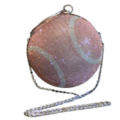 Rhinestone Tennis Dinner Crossbody Bag