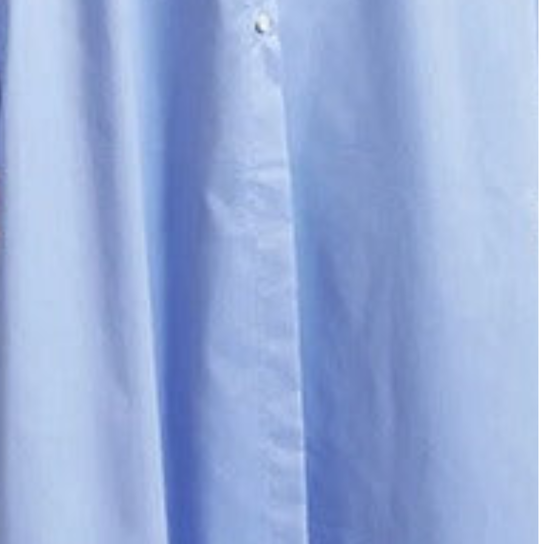 Solid Side Slit Long Sleeved Shirt Dress