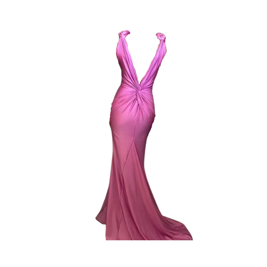 Sexy V-Neck Sleeveless Backless Slim Fit Maxi Dress