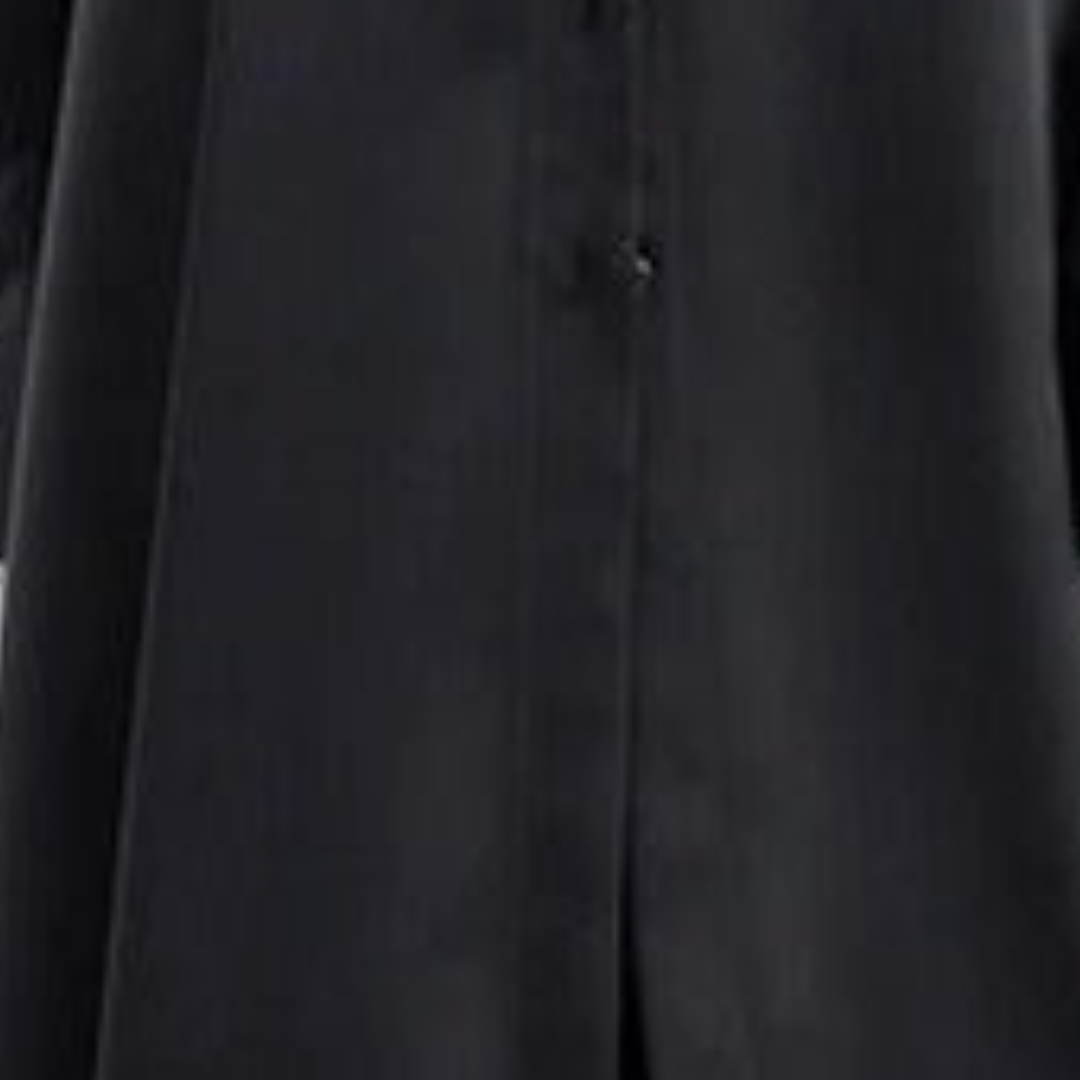 Solid Side Slit Long Sleeved Shirt Dress