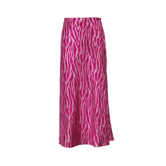 Animal Print A-Line Fishtail Skirt