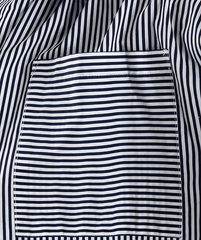 Irregular Hem Split Side Stripes Shirt