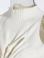 Irregular Knot Knit Top