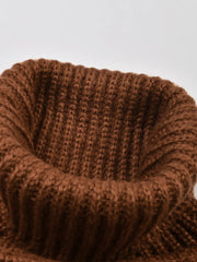Irregular Sleeves Turtleneck Sweater