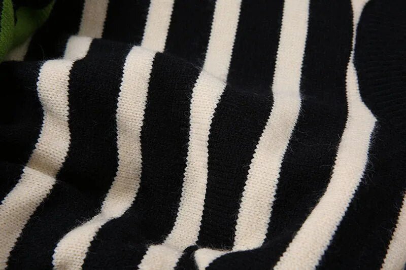 Knit Turtleneck Sweater Wide-Leg Pants Set