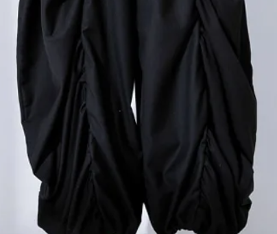 Ruched Drawsting Wide Leg Pants