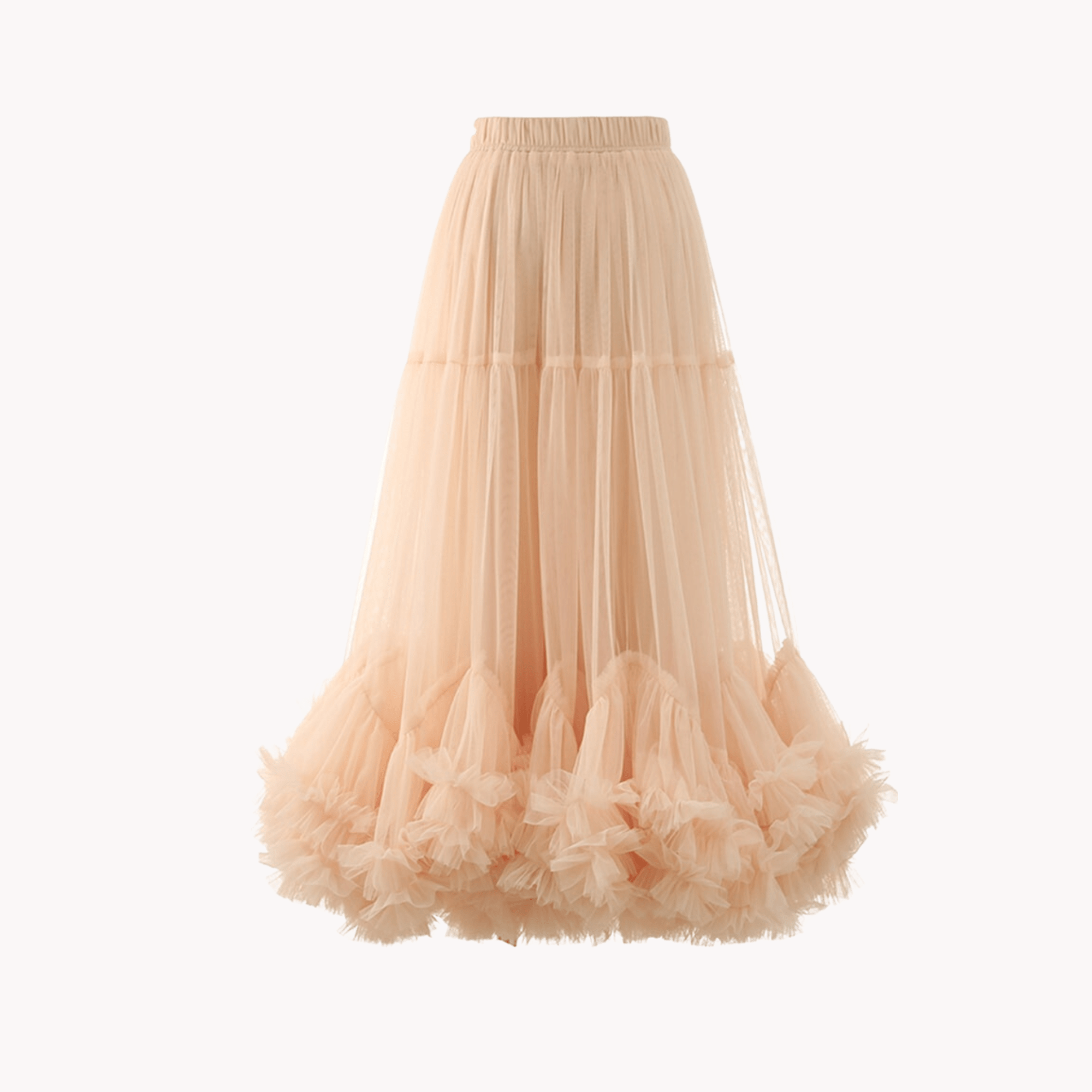 Mesh Ruffle Skirt - @irregular_wear