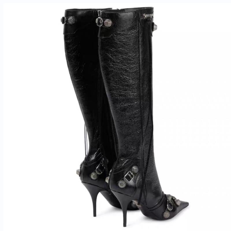 Metal Buckle Boots