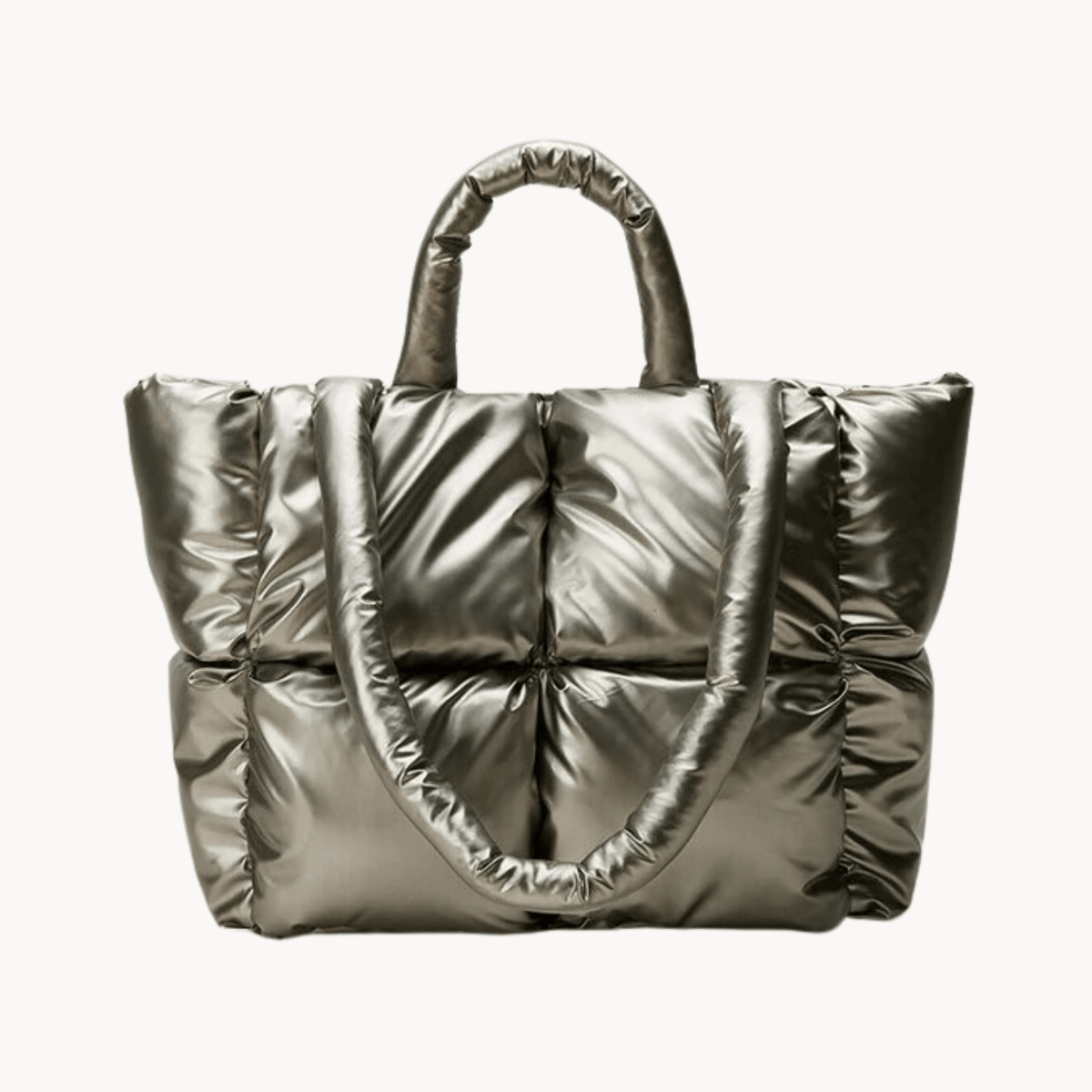 Metallic Quilted Shoulder Bag