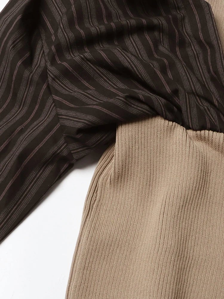 Mock 2-Piece Ribbed Top