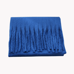 Mohair Braided Tassel Thick Scarf