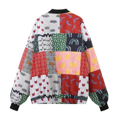 Multi-Print Quilted Reversible Jacket