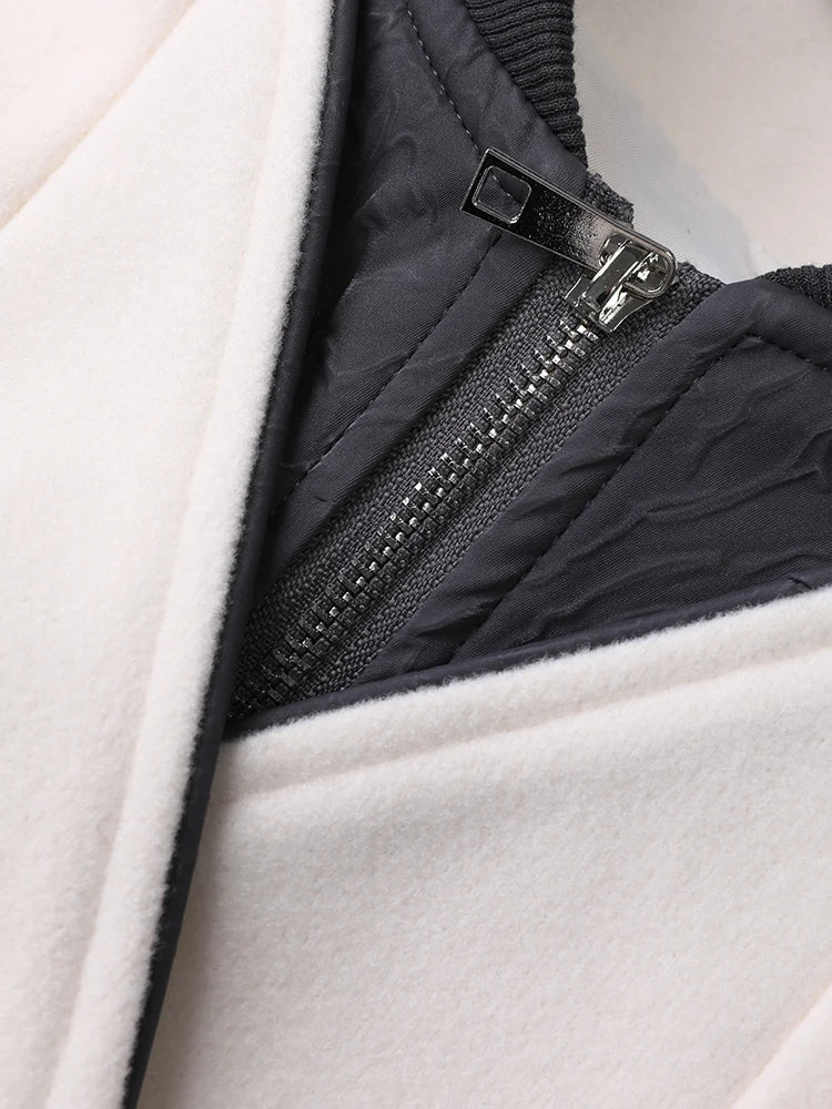 Multi Textured Spliced Loose Jacket
