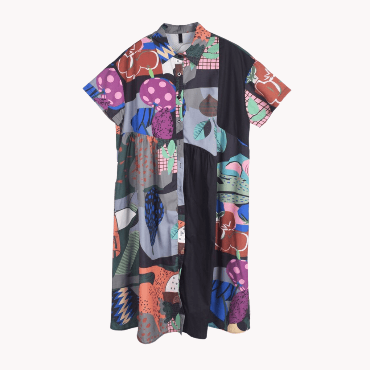 Multicolor Gradient High Waist Dress