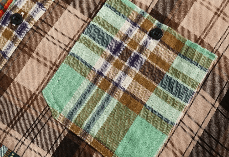 Multicolor Plaid Long Sleeves Shirt
