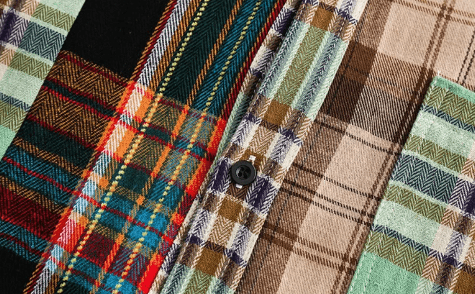 Multicolor Plaid Long Sleeves Shirt