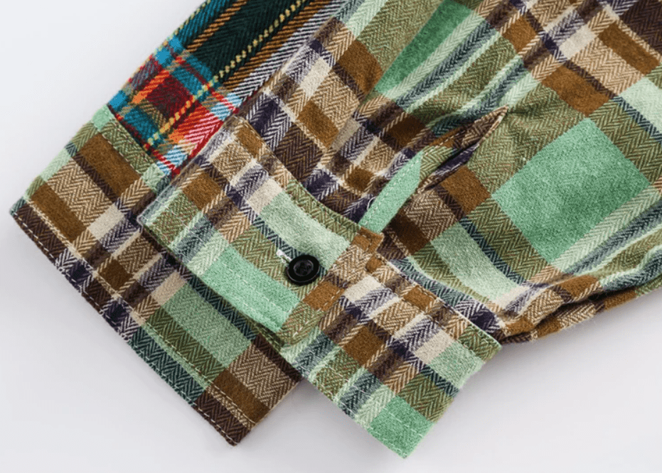 Multicolor Plaid Long Sleeves Shirt