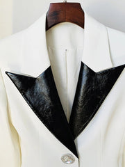 Napolitan Cuffs Contrast Blazer