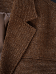 Notch Lapel Loose Wool Jacket