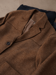 Notch Lapel Loose Wool Jacket