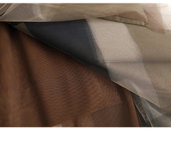 Nude Tones Layered Midi Skirt