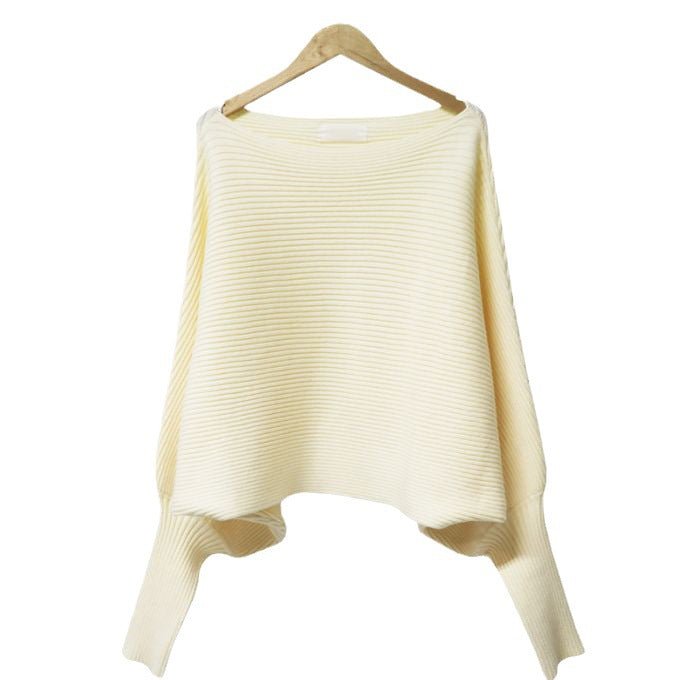 O Neck Long Sleeve Ribbed Sweater