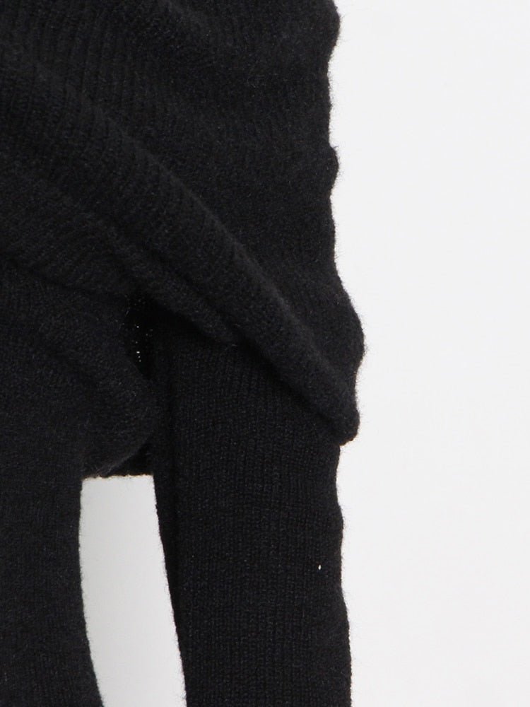 Off-Shoulder Knit Sweater