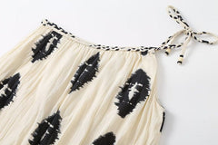 One Shoulder Printed Dress