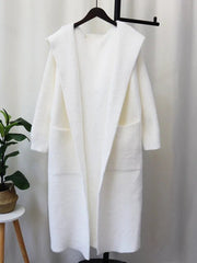 Open Front Knitted Loose Coat
