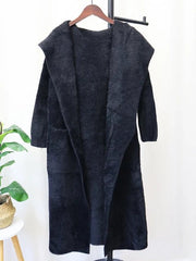 Open Front Knitted Loose Coat