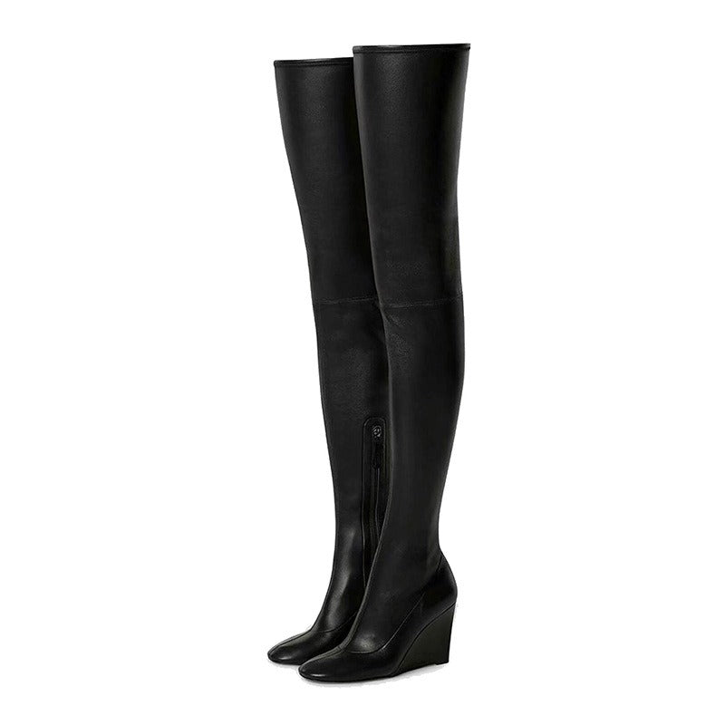 Over-the-Knee Wedge Boots