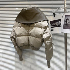 Oversized Lapel Cotton Padded Jacket