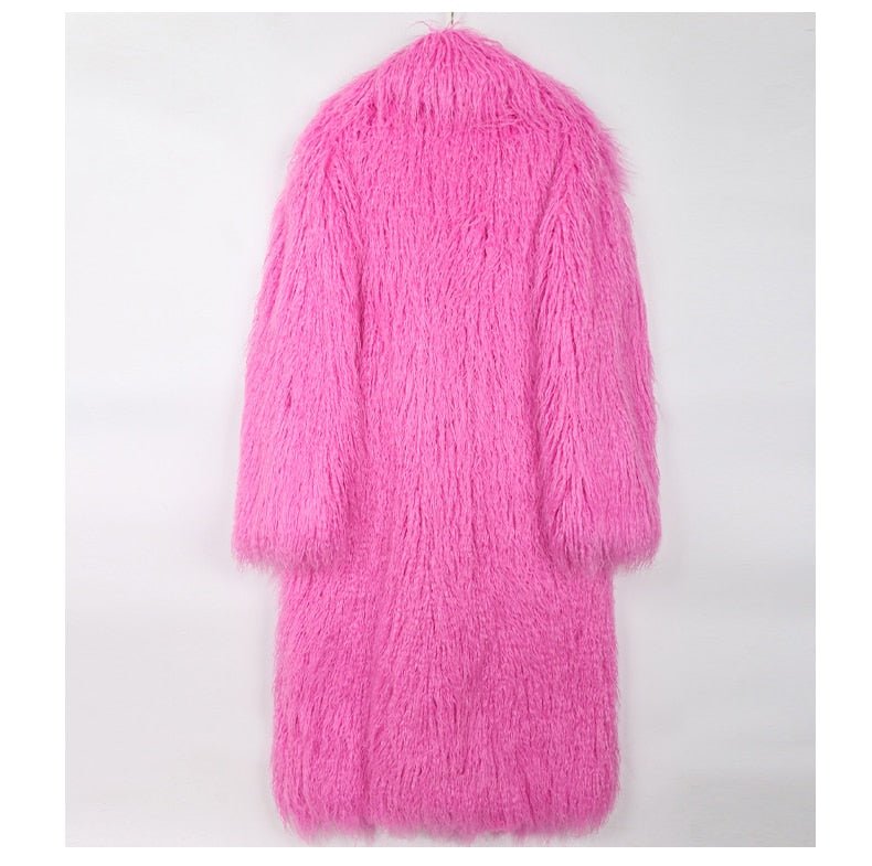 Oversized Shaggy Faux Fur Coat