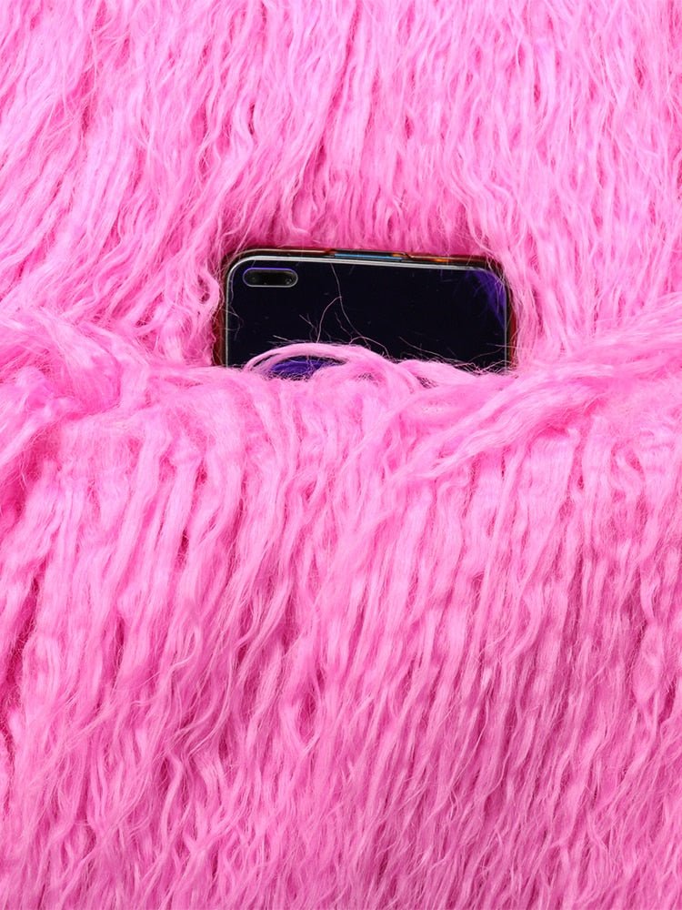 Oversized Shaggy Faux Fur Coat