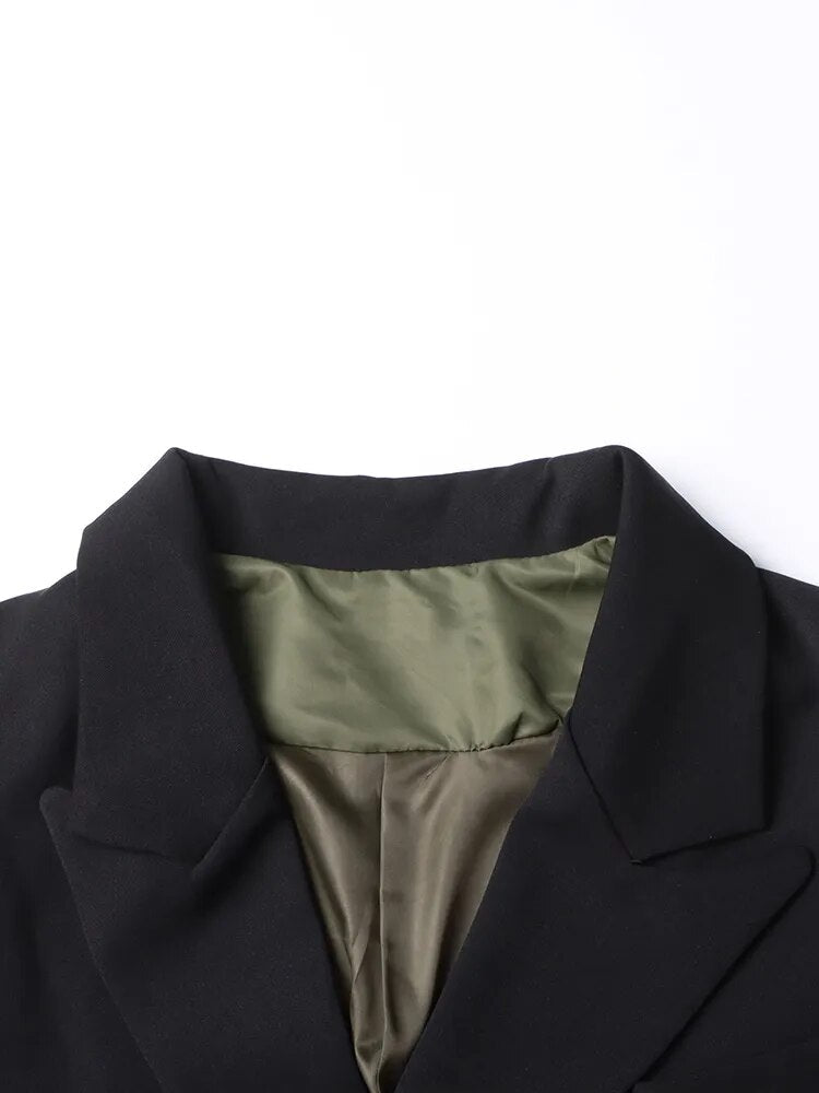 Oversized Turn-down Collar Trench Coat