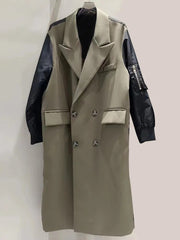 Oversized Turn-down Collar Trench Coat