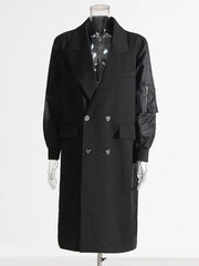 Oversized Turn-down Collar Trench Coat