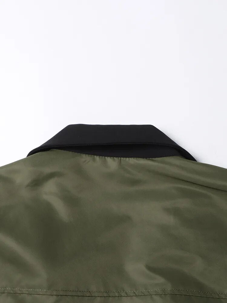 Oversized Turn-down Collar Trench Coat