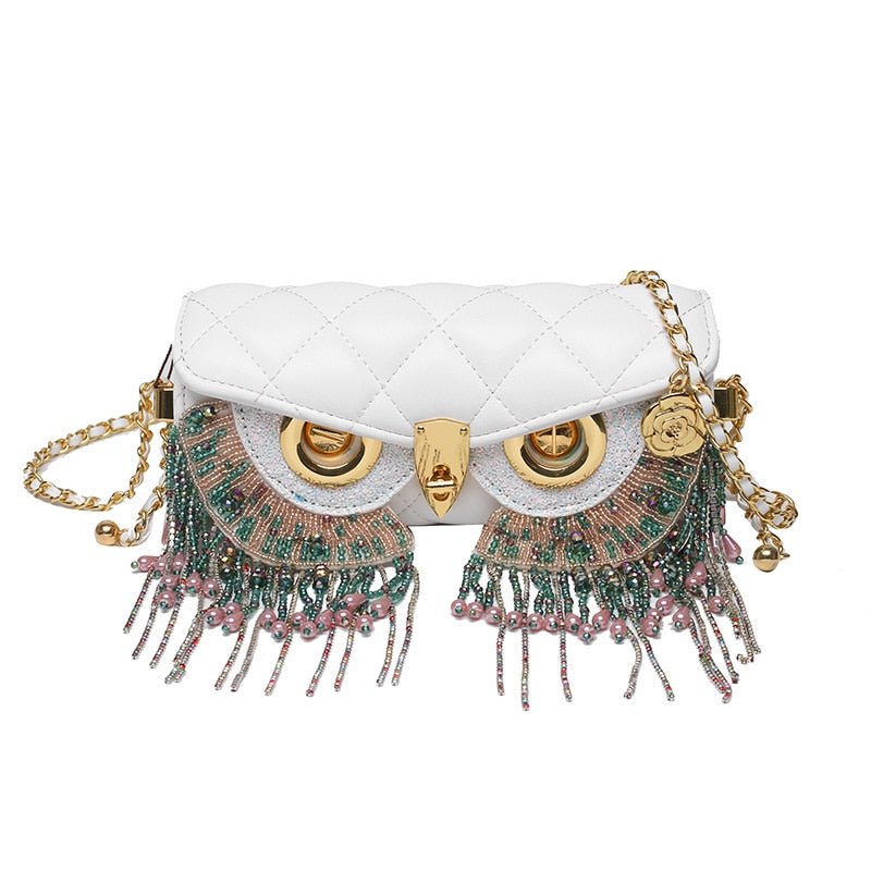 Owl Eyes Tassel Bag